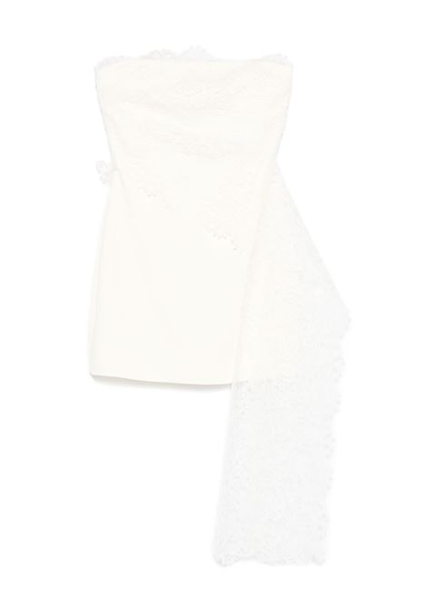 Abito mini con pizzo in bianco David koma - donna DAVID KOMA | SS25DK17DOFFWHT